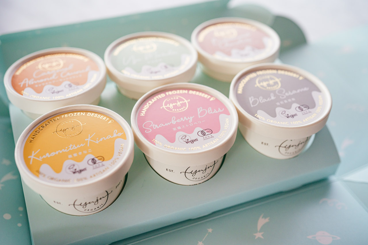 Yuju Organic 定番フレーバー6個ギフトボックスセット（実物の化粧箱）